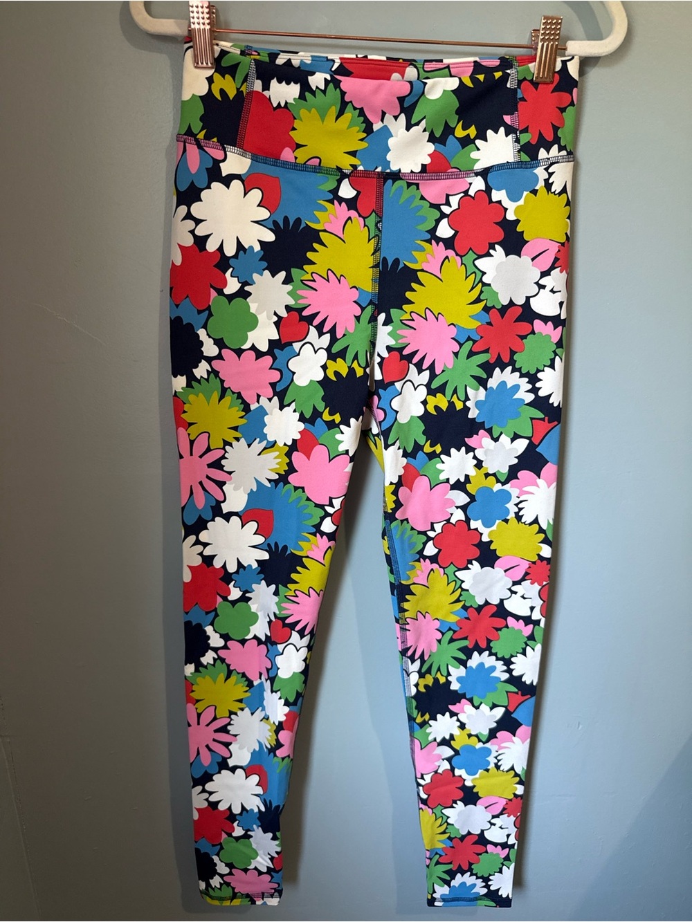 Boden Floral Print Leggings Size 8